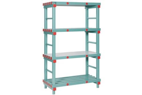 RAC-1005-040 | RAYONNAGE 1000X500X1820MM 4 NIV. - 500MM ENTRE NIVEAUX