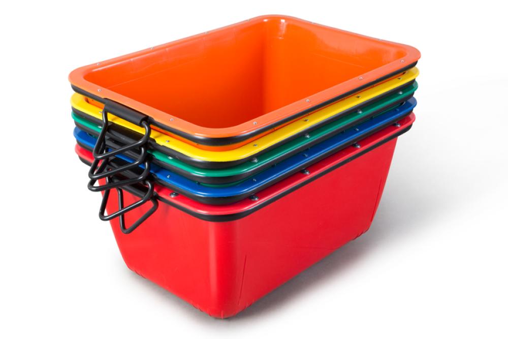 MTG-1000-080 | PREMIUM MORTELTROG 200L MET HIJSBEUGELS 1000X700X465MM - GS / TUV / CE