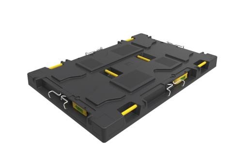 PLL-0801-020 | PALLETDEKSEL 1222X822X118MM - EURO 2 SPANBANDEN - KUNSTSTOF PALLET - HAAK