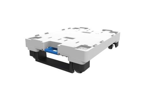 PLD-0600-050 | DOLLY 800X600 GEÏNTEGREERDE SLEEPLATTEN 2 VASTE WIELEN / 2 ZWENKWIELEN