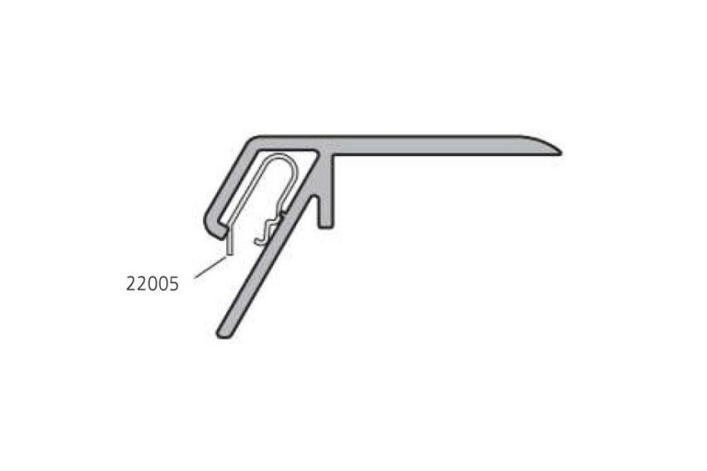 12066.10 | ALUMINIUM PRIJSPROFIEL VOOR LED AFWERKING: E6/EV1 - 6MTR/LNG