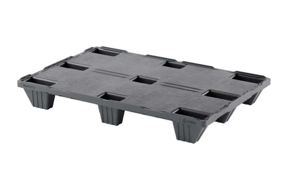 PXC-8102-022 | PALETTE EXPORT - 1200X800X134 MM - REC 9 PIEDS - PLATEAU FERME