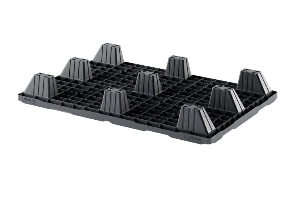 PXC-8102-022 | PALETTE EXPORT - 1200X800X134 MM - REC 9 PIEDS - PLATEAU FERME