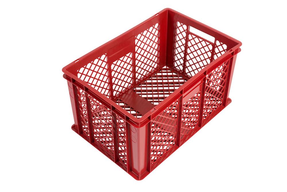 GBP-9322-070 | BROODKRAT EURO 600X400X320MM - 64L BODEM (DEELS) & ZIJWANDEN GEPERFOREERD