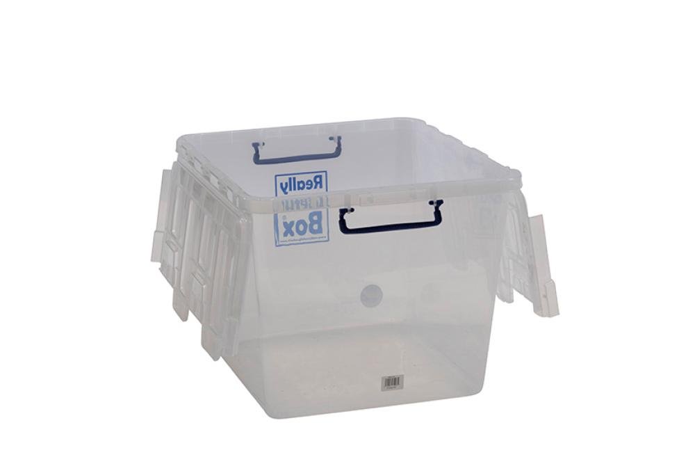 RQN-0601-990 | BOÎTE TRANSPARENTE COUVERCLE INCL 60L WINGED LID - 520X460X385MM