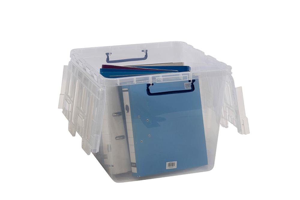 RQN-0601-990 | BOÎTE TRANSPARENTE COUVERCLE INCL 60L WINGED LID - 520X460X385MM