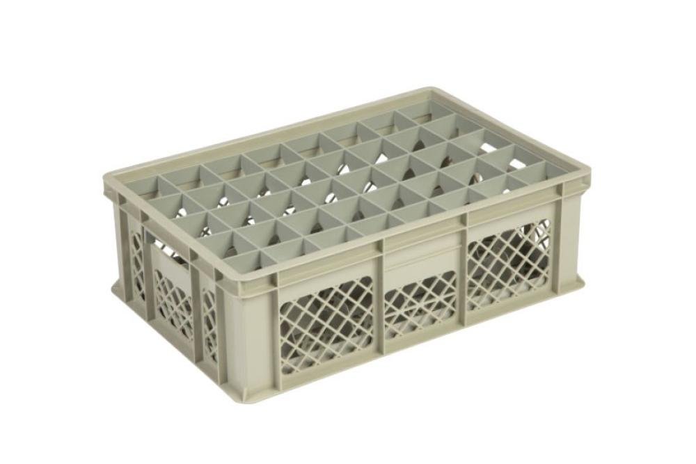 GOP-9205-093 | GLAZENBAK 40 VAKKEN 600X400X200MM Ø65MM - GEPERFOREERD