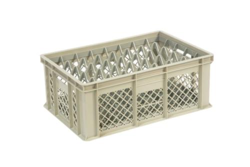 GOP-9246-093 | GLAZENBAK 40 VAKKEN 600X400X240MM Ø68MM - GEPERFOREERD
