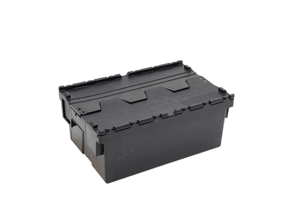 DPT-6255-020 | BAC NAVETTE - 600X400X250MM BAC NOIR + COUV. COLORIS - RECYCLED