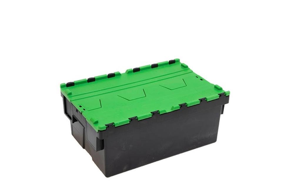 DPT-6255-040 | BAC NAVETTE - 600X400X250MM BAC NOIR + COUV. COLORIS - RECYCLED