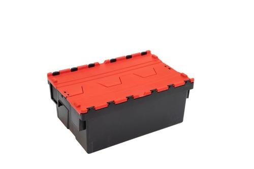 DPT-6255-070 | DISTRIBUTIEBAK ERGO - 600X400X250MM ZWARTE BODY + GEKLEURD DEKSEL - RECYCLED