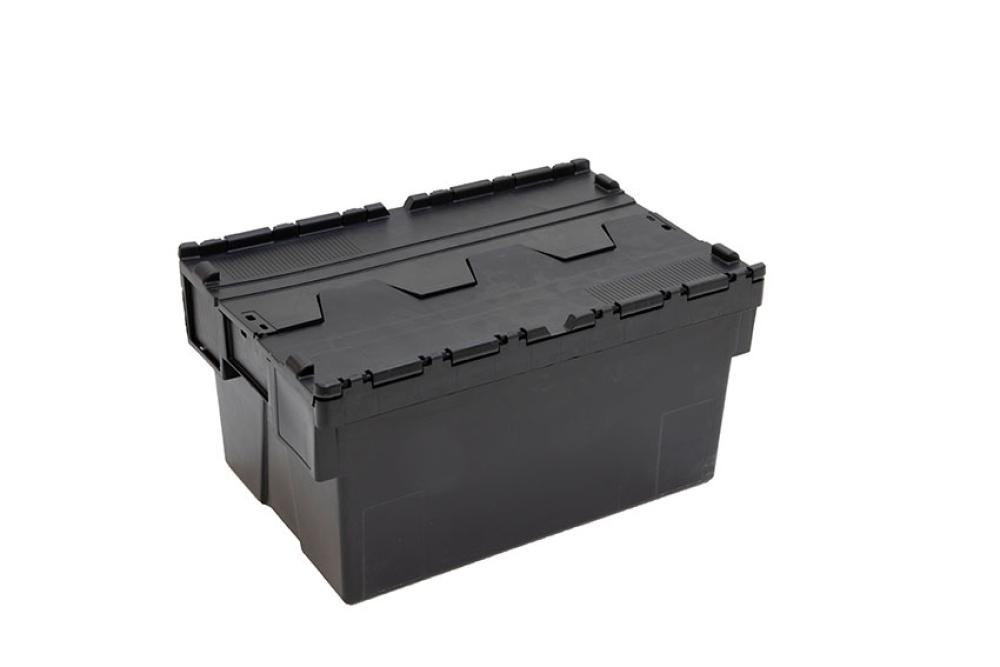 DPT-6315-020 | DISTRIBUTIEBAK ERGO - 600X400X310MM ZWARTE BODY + GEKLEURD DEKSEL - RECYCLED