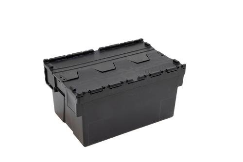 DPT-6315-020 | DISTRIBUTIEBAK ERGO - 600X400X310MM ZWARTE BODY + GEKLEURD DEKSEL - RECYCLED