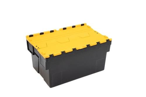 DPT-6315-080 | BAC NAVETTE - 600X400X310MM BAC NOIR + COUV. COLORIS - RECYCLED