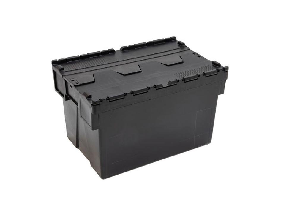 DPT-6365-020 | DISTRIBUTIEBAK ERGO - 600X400X365MM ZWARTE BODY + GEKLEURD DEKSEL - RECYCLED