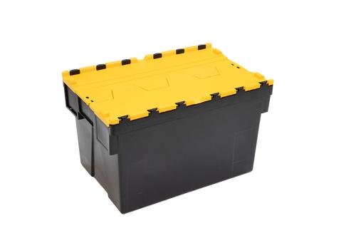 DPT-6365-080 | BAC NAVETTE - 600X400X365MM BAC NOIR + COUV. COLORIS - RECYCLED