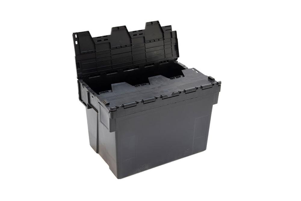 DPT-6405-020 | BAC NAVETTE - 600X400X400MM BAC NOIR + COUV. COLORIS - RECYCLED