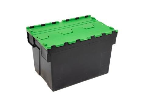 DPT-6405-040 | BAC NAVETTE - 600X400X400MM BAC NOIR + COUV. COLORIS - RECYCLED