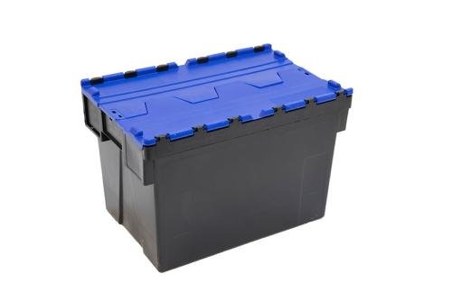 DPT-6405-060 | BAC NAVETTE - 600X400X400MM BAC NOIR + COUV. COLORIS - RECYCLED