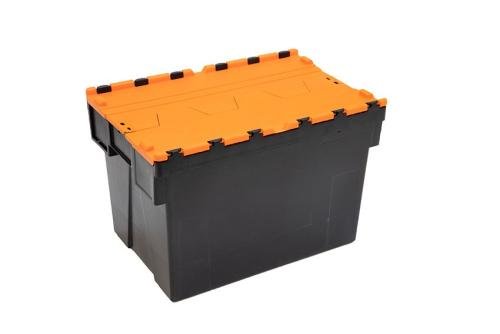 DPT-6405-072 | BAC NAVETTE - 600X400X400MM BAC NOIR + COUV. COLORIS - RECYCLED
