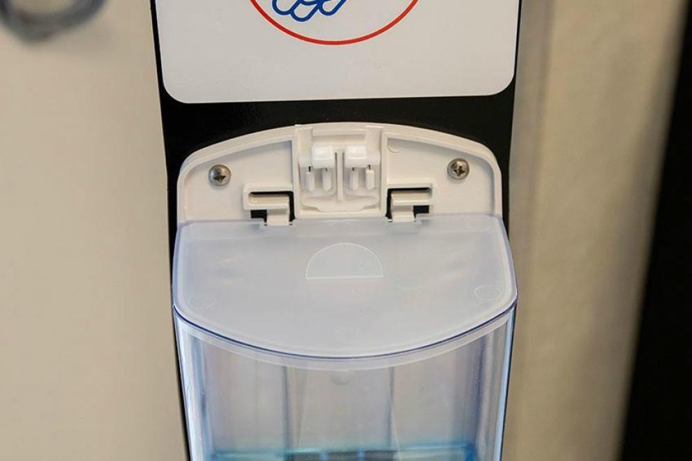 LHV-1003-010 | DISTRIBUTEUR MANUEL SAVON & ALCOGEL MATIERE ABS - 900ML - INCL COUVERCLE
