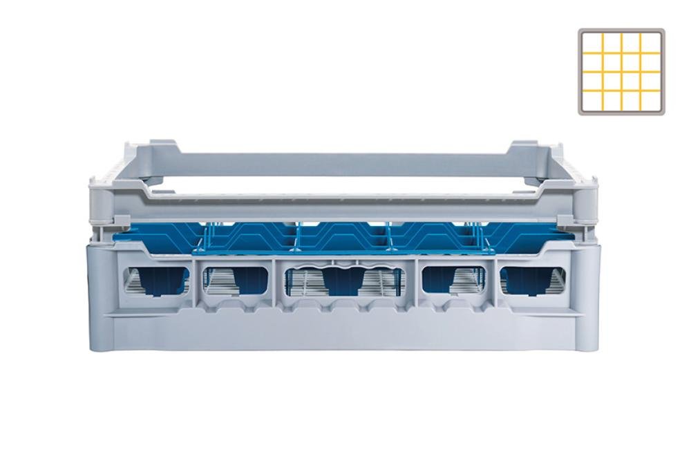 DWF-5120-080 | GLAZENKORF - 16 VAKKEN -  GLAS H:120MM Ø113MM