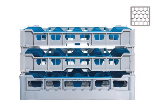 DWF-5260-050 | GLAZENKORF - 20 VAKKEN -  GLAS H:260MM Ø99MM