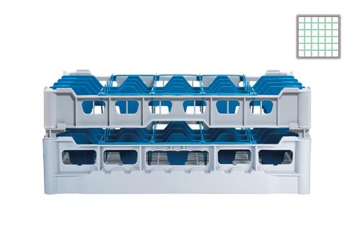 DWF-5155-041 | GLAZENKORF - 36 VAKKEN -  GLAS H:155MM Ø74MM