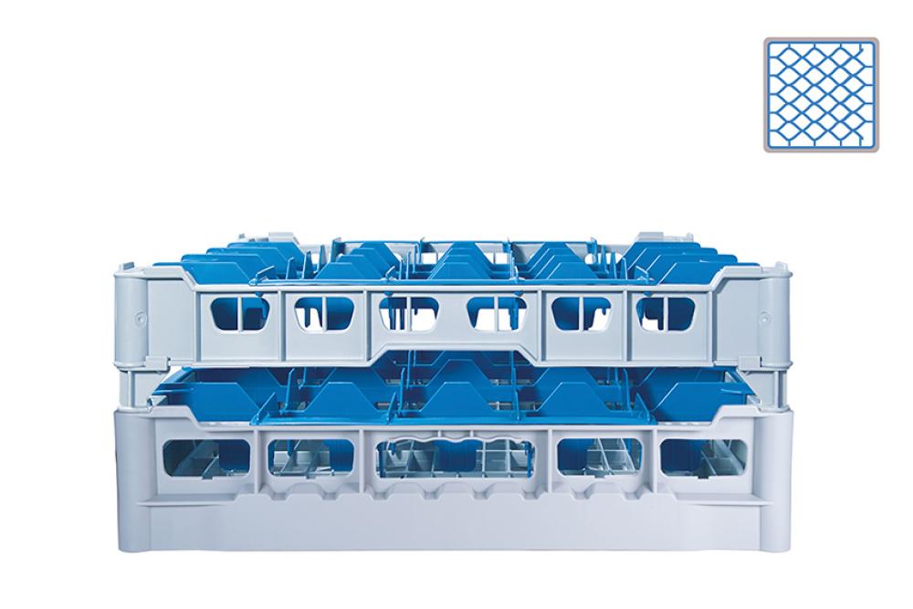 DWF-5170-061 | GLAZENKORF - 44 VAKKEN -  GLAS H:170MM Ø67MM