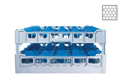 DWF-5200-050 | GLAZENKORF - 20 VAKKEN -  GLAS H:200MM Ø99MM
