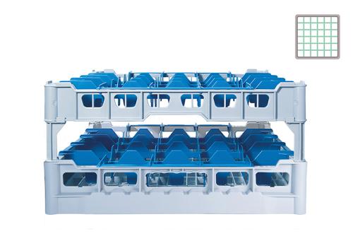 DWF-5215-041 | GLAZENKORF - 36 VAKKEN -  GLAS H:215MM Ø74MM