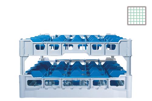 DWF-5230-041 | GLAZENKORF - 36 VAKKEN -  GLAS H:230MM Ø74MM