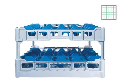 DWF-5245-041 | GLAZENKORF - 36 VAKKEN -  GLAS H:245MM Ø74MM