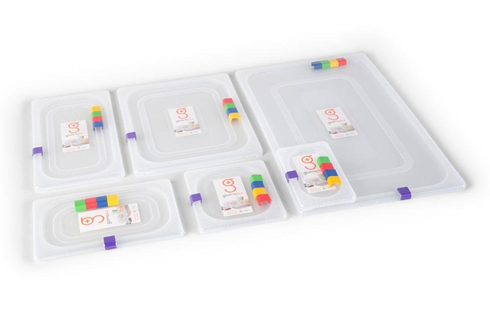 LPM-7016-990 | GN1/6 - HERMETISCH DEKSEL - HACCP INCL. 5 CLIPS - BPA FREE