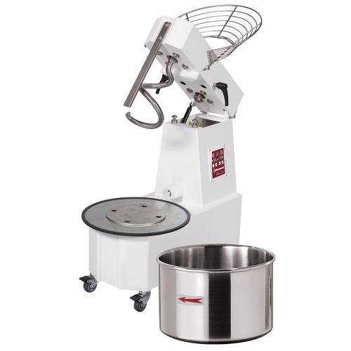 DH33AL/T2V | Pétrin à spirale 33 Lt  2 vit. - Tête relevable, cuve amovible - Automatique, digitale, sur roues
