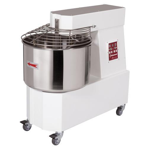 DH42/T2V | Pétrin à spirale 42 Lt  2 vit. - Automatique, digitale, sur roues