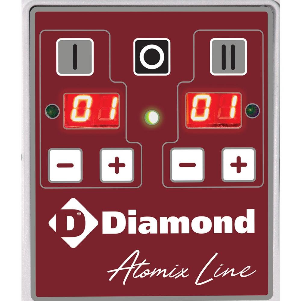 DH80B/T2V | Spiraalkneder 85 liters, 2 snelheden, - Automatisch, digitaal, 2 wielen en 2 cilinders