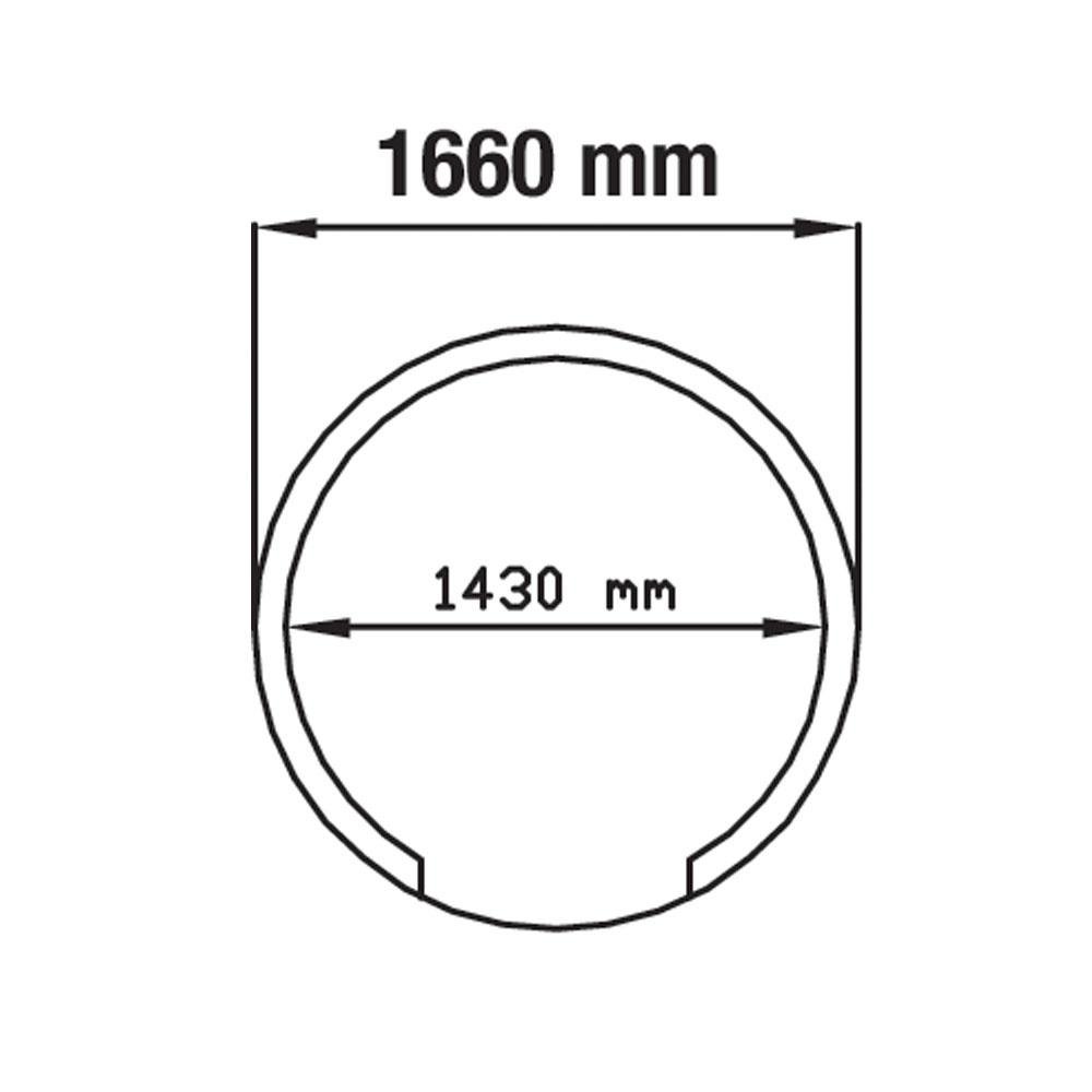 FBK-1450 | Traditionele pizzaoven op hout Ø 1450 mm - Gedemonteerd