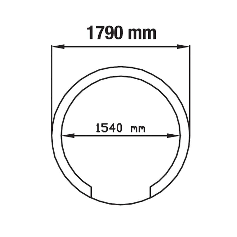 FBK-1540 | Four à pizzas traditionnel à bois Ø 1540 mm - Démonté
