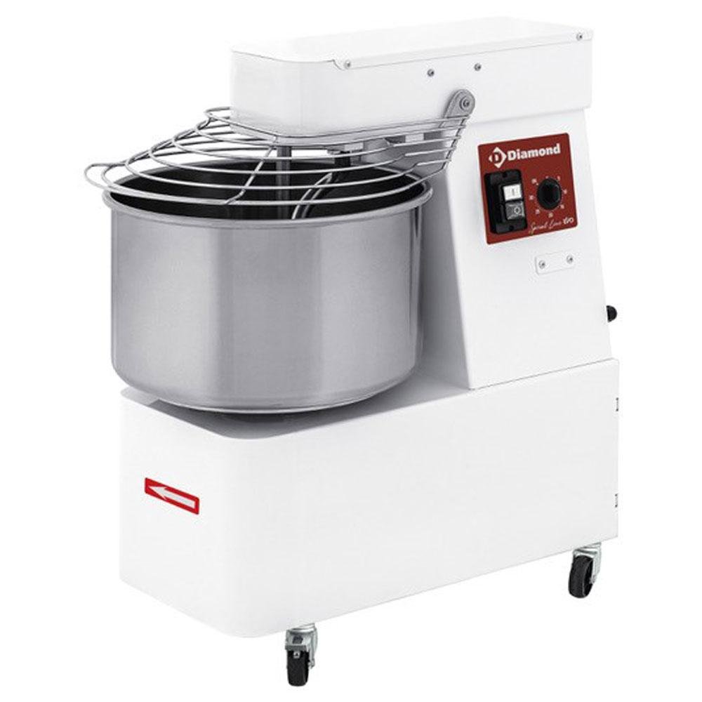 FD10/M1-S | Pétrin à spirale 10 litres, sur roues