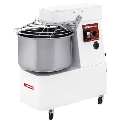 FD53/T2V-S | Pétrin à spirale 53 litres, 2 vitesses, timer, sur roues