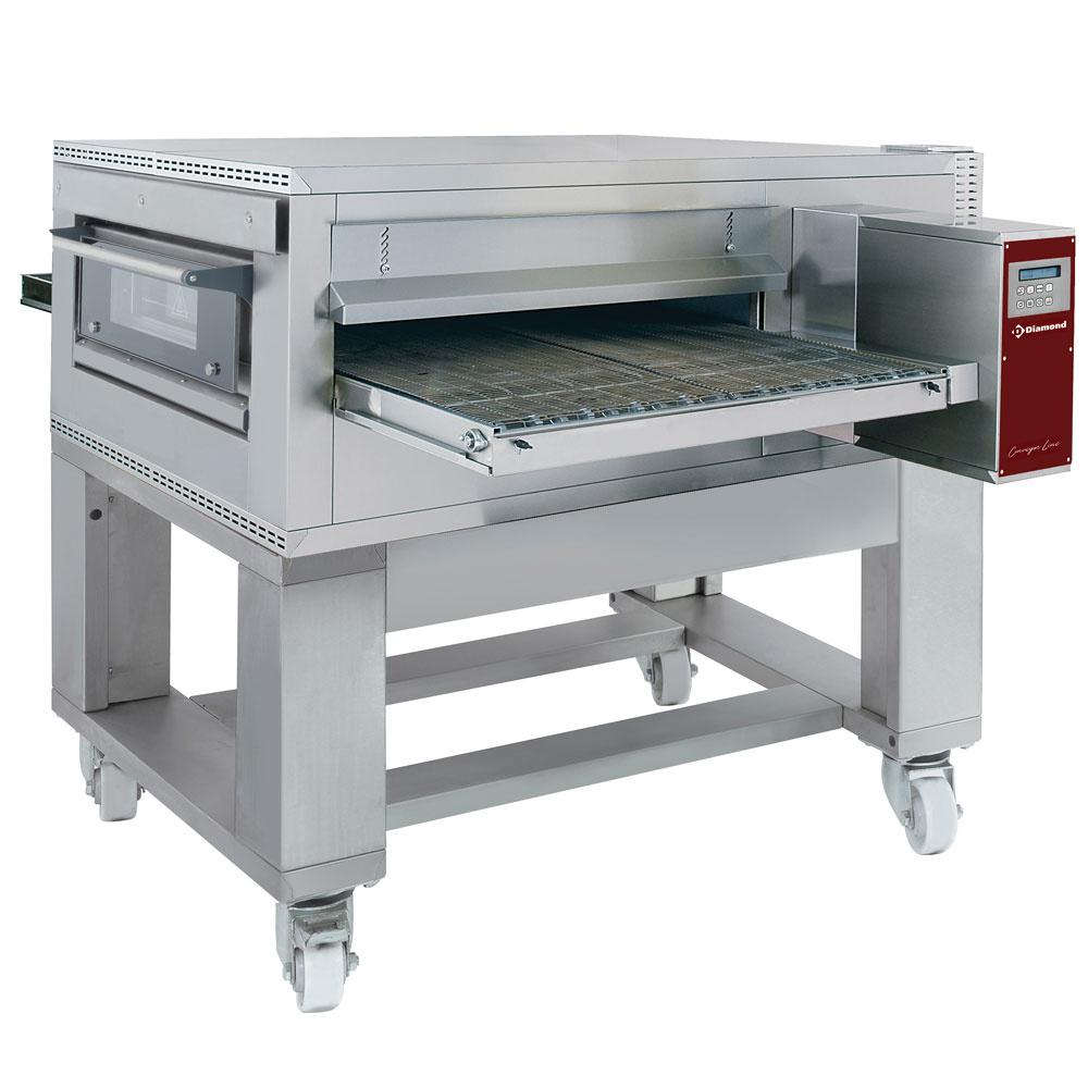 FTGV100/130-N | Gas tunnel-oven geventileerd, breedte 1000  mm