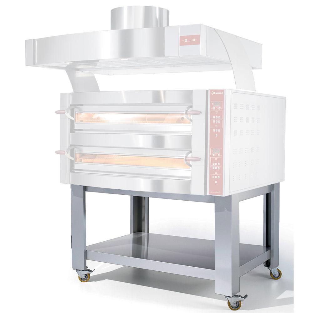 SGD6-RSI | Support "simili inox" x GDX6/35-DP, 4 roues, 2 avec freins