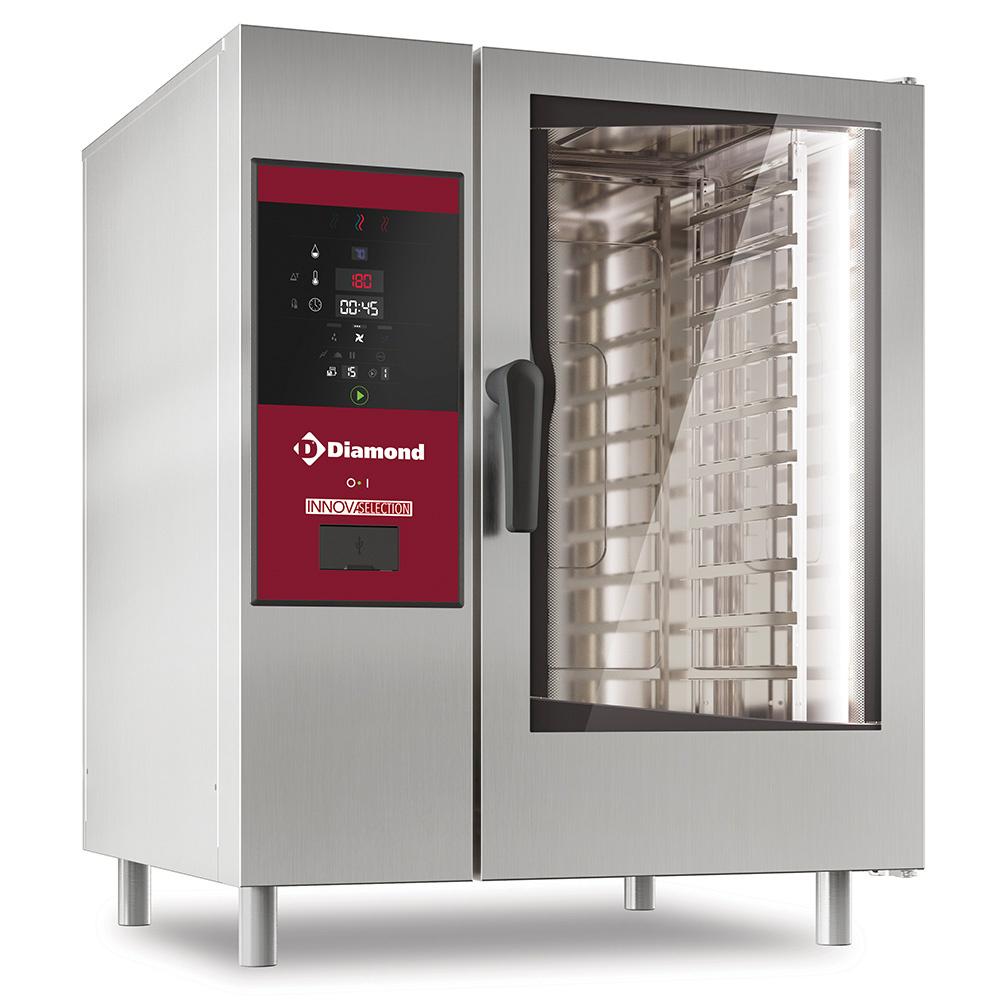 SBES/XC-10 | Four électrique vapeur boiler et convection 10x GN 1/1+ Cleaning