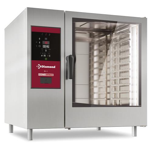 SBES/XC-12 | Electrische oven boiler stoom en convectie 10x GN2/1+ Cleaning