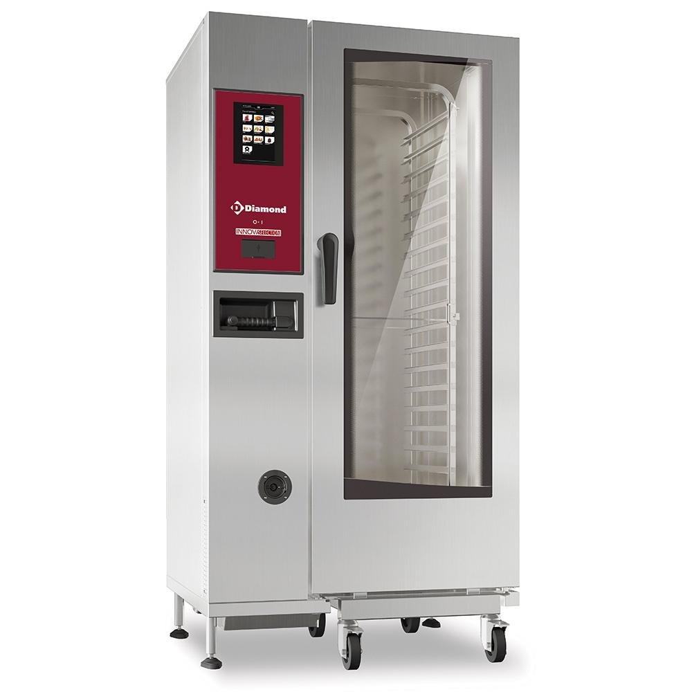 SBET/XC-20-230V/3- | Four électrique "TOUCH" vapeur boiler/ convection 20x GN1/1+ Cleaning