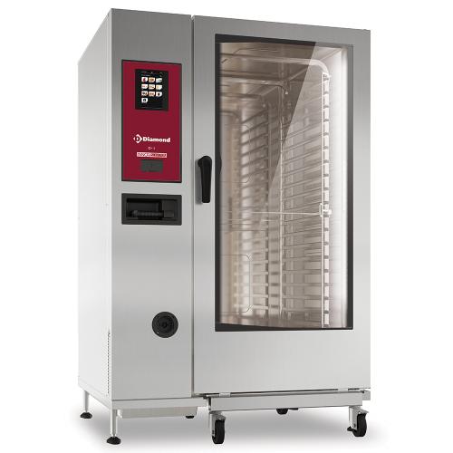 SBET/XC-22-230V/3- | Elektrische oven  "TOUCH" met boiler, stoom en convectie 20xGN2/1+ Cleaning