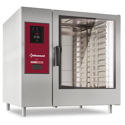 SDET/XC-12-230V/3- | Elektrische oven "TOUCH" directe stoom en convectie 12xGN2/1+ Cleaning