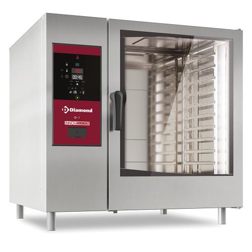 SDG/XC-12 | Gas oven directe stoom en convectie 10x GN2/1 met "automatic cleaning system"