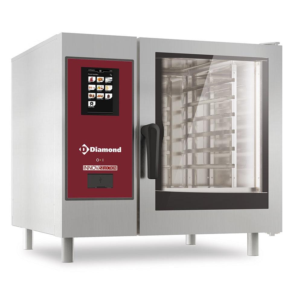 SDGT/XC-06 | Gasoven, "TOUCH"directe stoom en convectie, 6x GN 1/1+Cleaning